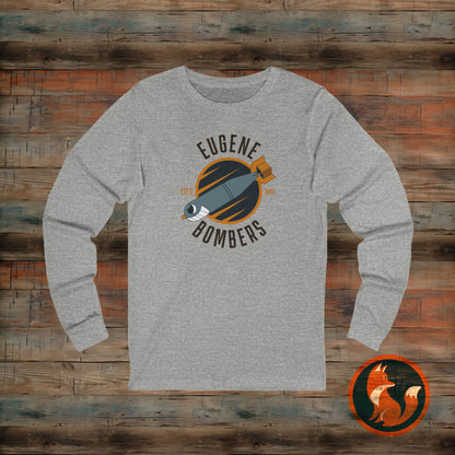 Eugene Bombers Unisex Long Sleeve Tee, Casual Wear, Sports Apparel, Gift for Him/Her, Team Spirit, Comfortable Fashion