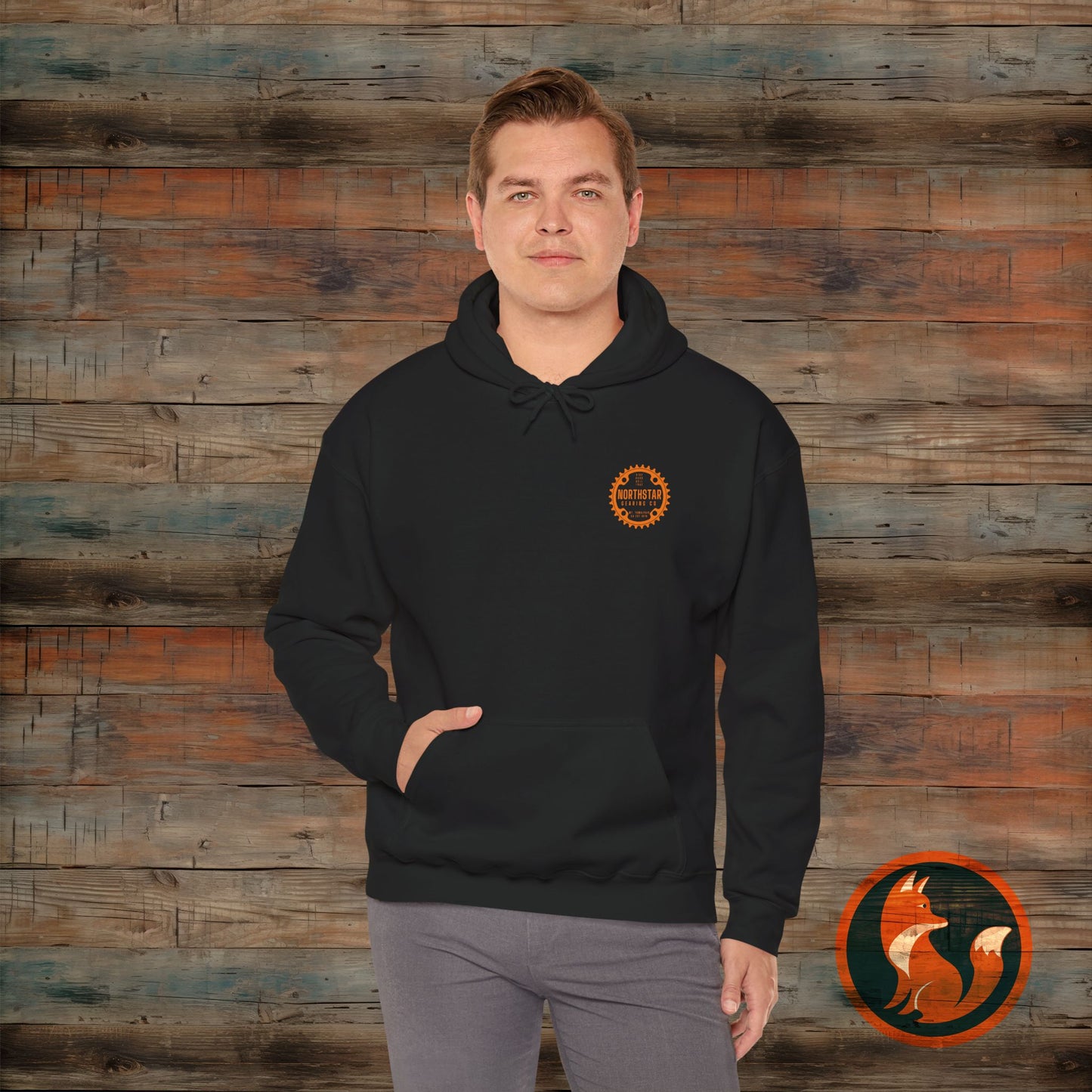 Cozy Unisex Hooded Sweatshirt, Perfect for Casual Wear, Gift for Friends, Outdoor Activities, Fall Fashion, Northstar Design