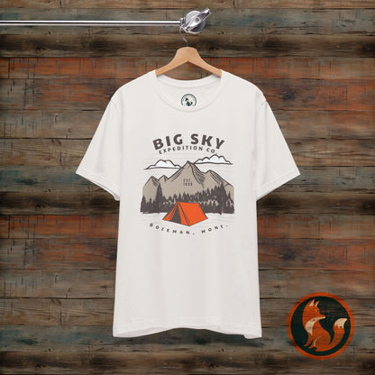 Adventure Inspired Graphic Tee, Outdoor T-Shirt, Camping Apparel, Nature Lover Gift, Travel Shirt, Big Sky Expedition