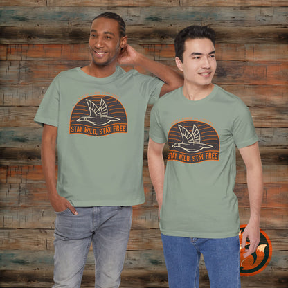 Stay Wild Unisex Short Sleeve Tee, Adventure Shirt, Nature Tee, Outdoorsy Apparel, Gift for Nature Lovers
