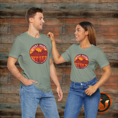 Desert Roamer Tee - Unisex Jersey Short Sleeve Shirt, Hiking Gift, Adventure Apparel, Travel T-Shirt, Outdoorsy Style