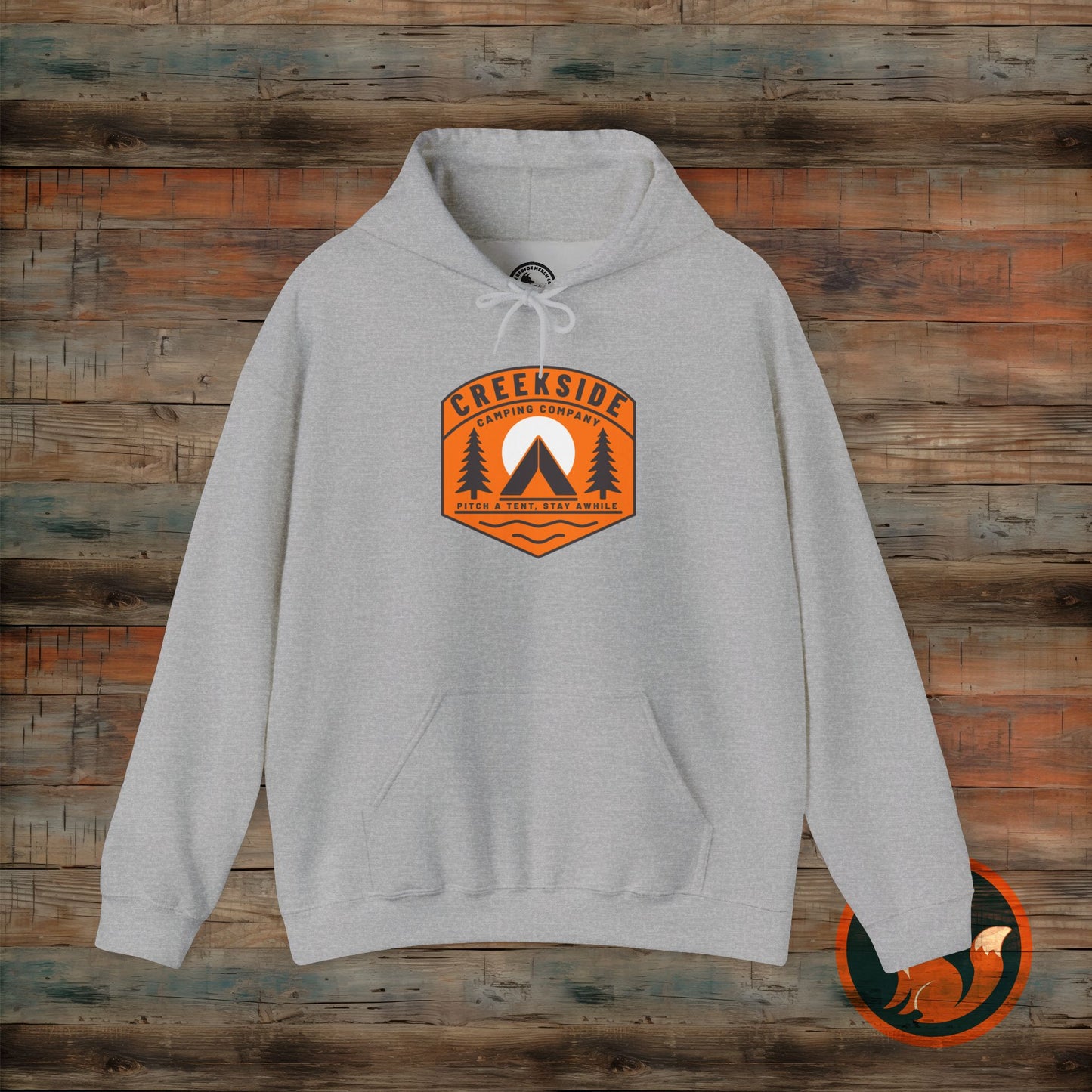 Creekside Retreat Unisex Hoodie, Camping Sweatshirt, Outdoor Adventure Apparel, Cozy Gift for Nature Lovers, Hiking Hooded Sweatshirt