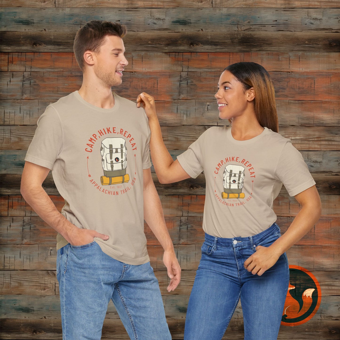 Outdoor Adventure Tee - Camp Hike Repeat, Unisex T-Shirt, Nature Lover Gift, Hiking Shirt, Summer Wardrobe Essential, Camping Apparel