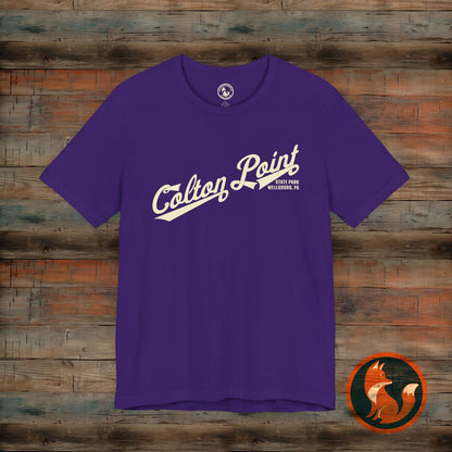 Colton Point Graphic Short Sleeve Tee, Casual Cotton Tee, Unisex T-Shirt, Trendy Summer Shirt, Gift for Travelers, Everyday Wear