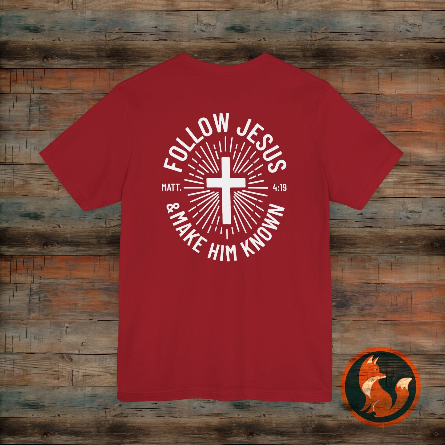 Faith-Inspired Unisex Tee - Follow Jesus Design, Christian Apparel, Inspirational Shirt, Gift for Believers, Religious Tee