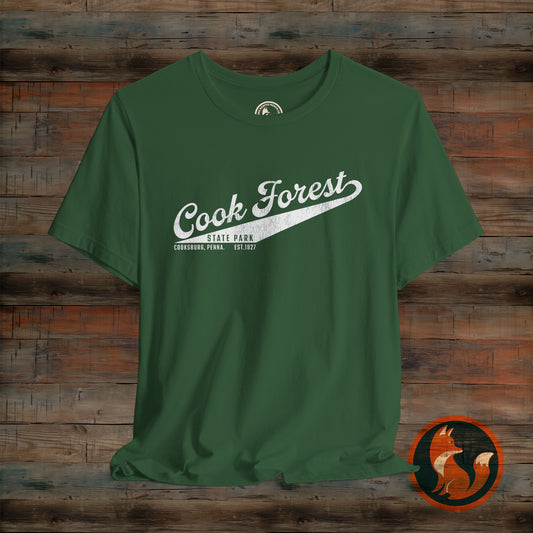 Cook Forest Unisex Tee, Vintage Nature Shirt, Outdoor Adventure Apparel, Forest Lover Gift, Travel Memories T-Shirt
