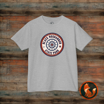 Black Moshannon State Park Kids Tee, Outdoor Adventure Kids Shirt, Nature Lover Gift, Campsite T-Shirt, Summer Family Trip Apparel, Youth Outdoor Clothing