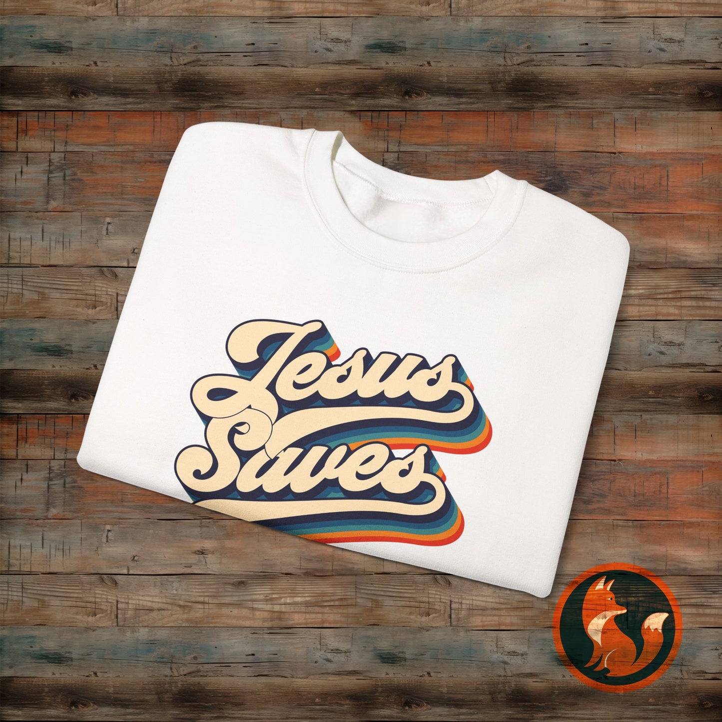 Jesus Saves Crewneck Sweatshirt | Cozy Unisex Pullover | Faith-Inspired Apparel | Perfect for Church, Gifts, Everyday Wear, Casual Style
