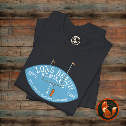Retro Long Beach Football Tee, Unisex T-Shirt, Casual Wear, Sports Apparel, Gift for Football Lovers, Vintage Style