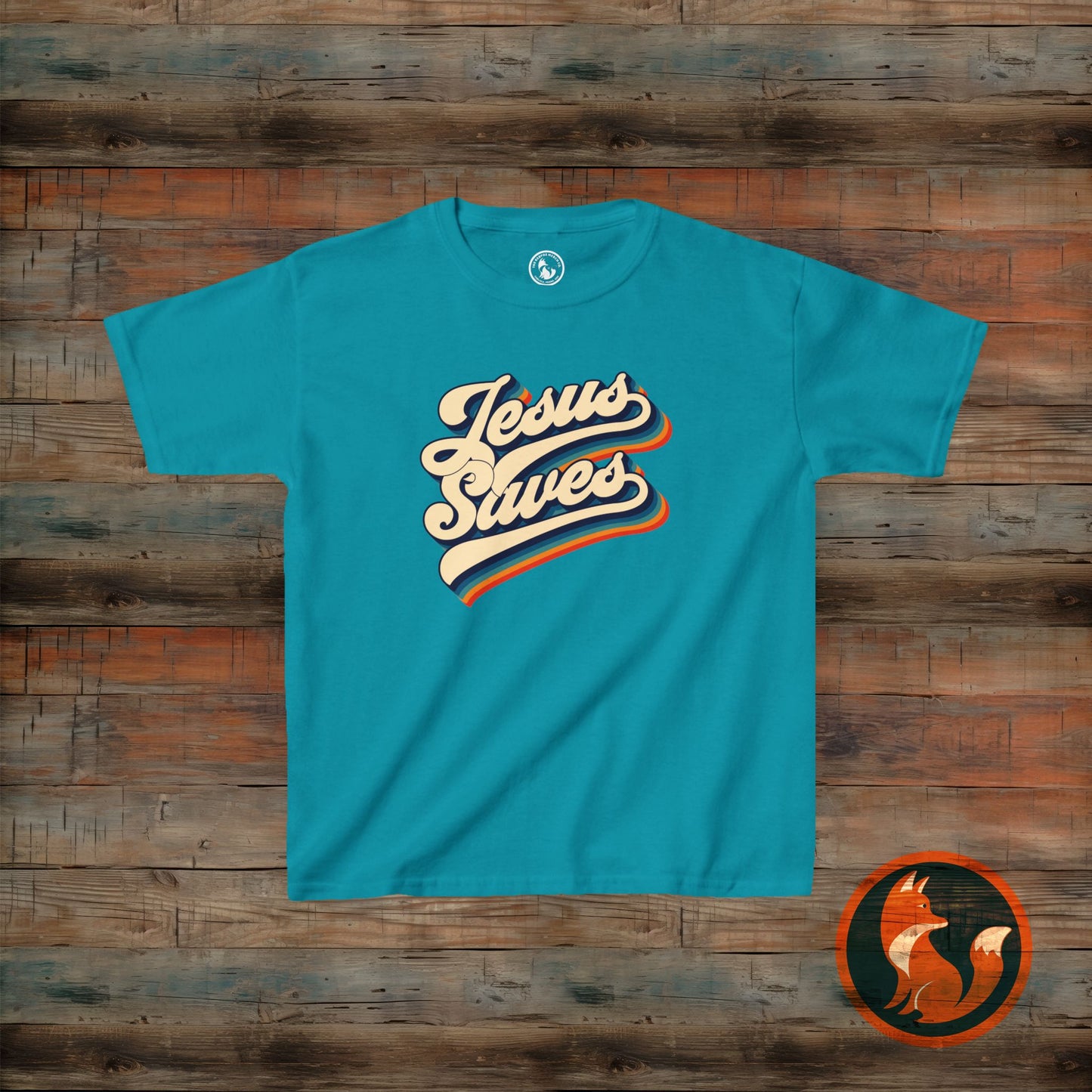 Kids Jesus Saves Tee, Cute Christian Tee, Church T-Shirt, Kids Casual Wear, Faith-Based Apparel