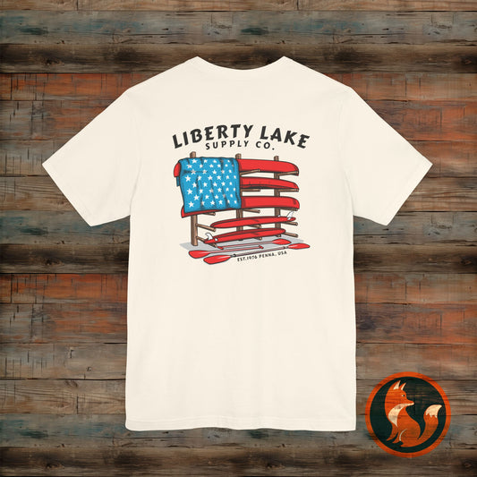 Patriotic Graphic Tee - Unisex Jersey Short Sleeve T-Shirt, 4th of July Outfit, Americana Apparel, Casual Style