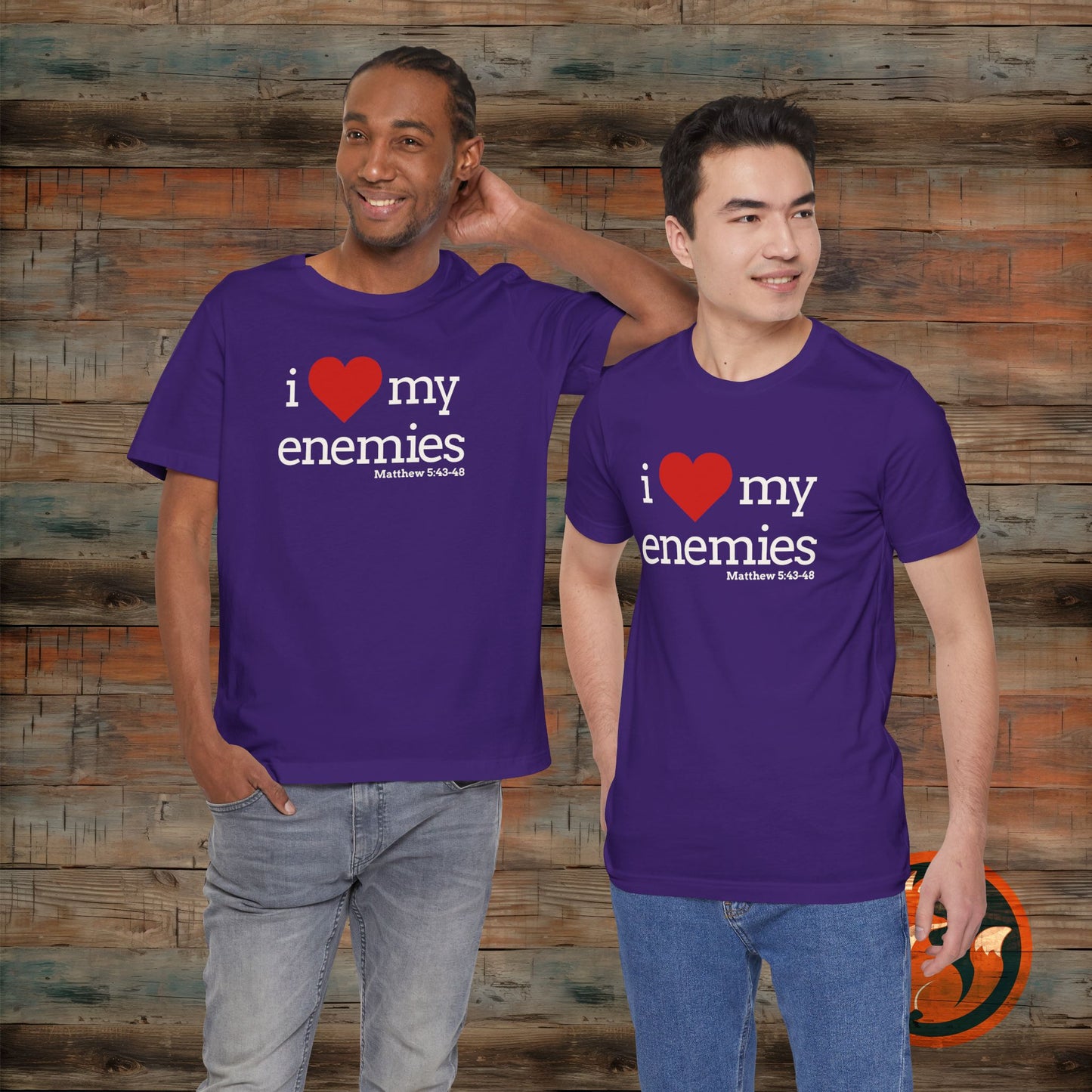 Unisex I Love My Enemies Tee, Inspirational Christian Shirt, Faith Apparel, Religious Gift, Everyday Casual Wear