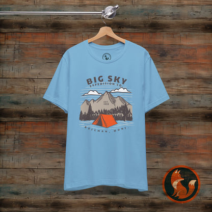Adventure Inspired Graphic Tee, Outdoor T-Shirt, Camping Apparel, Nature Lover Gift, Travel Shirt, Big Sky Expedition