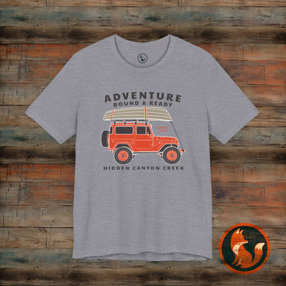Adventure Bound & Ready Tee, Unisex T-Shirt, Outdoor Apparel, Camping Gift, Travel Shirt, Adventure Lover's Top
