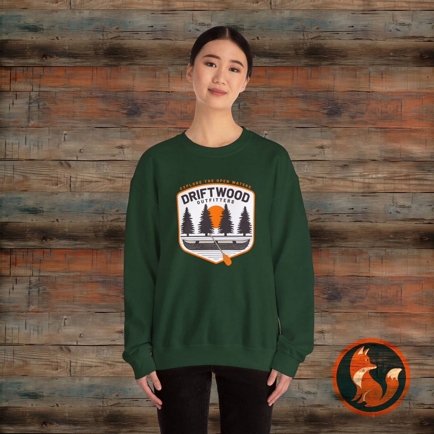 Driftwood Outfitters Crewneck Sweatshirt - Cozy Unisex Pullover for Outdoor Lovers, Perfect for Camping, Hiking, or Casual Wear, [...]