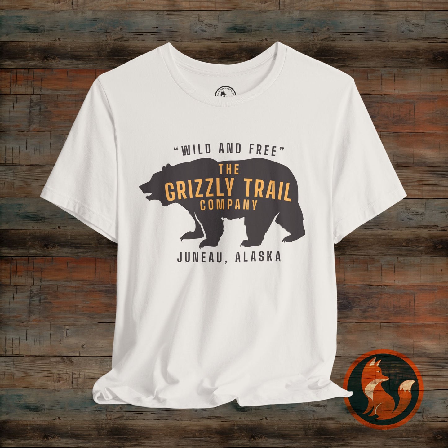 Wild and Free Grizzly Bear T-Shirt, Outdoor Apparel, Adventure Tee, Nature Lover Gift, Unisex Eco-Friendly Shirt