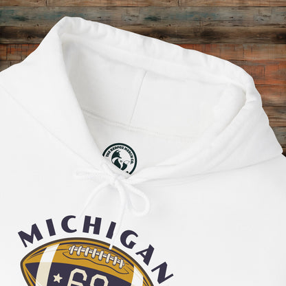 Michigan Arrows Football Hooded Sweatshirt, Unisex Hoodie, Sportswear, Athletic Gift, Casual Wear, Team Spirit Apparel