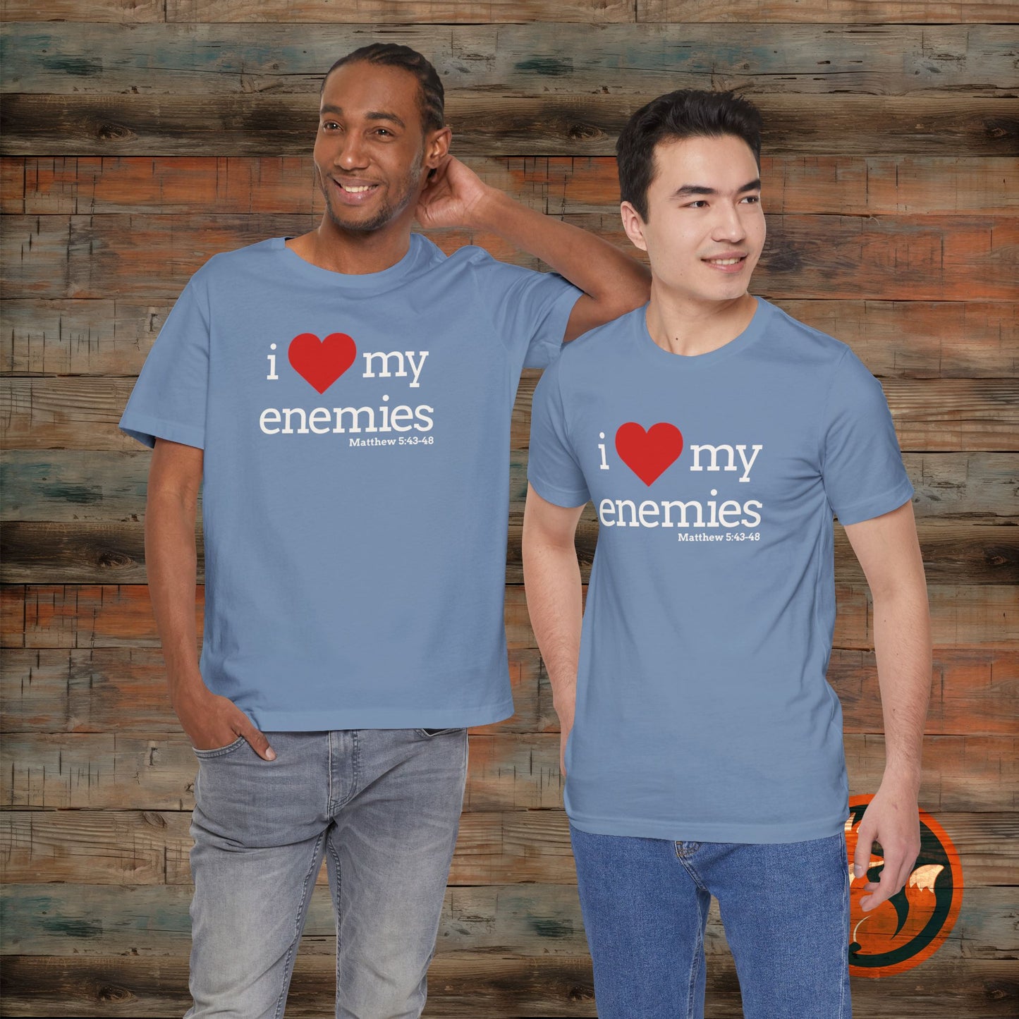 Unisex I Love My Enemies Tee, Inspirational Christian Shirt, Faith Apparel, Religious Gift, Everyday Casual Wear