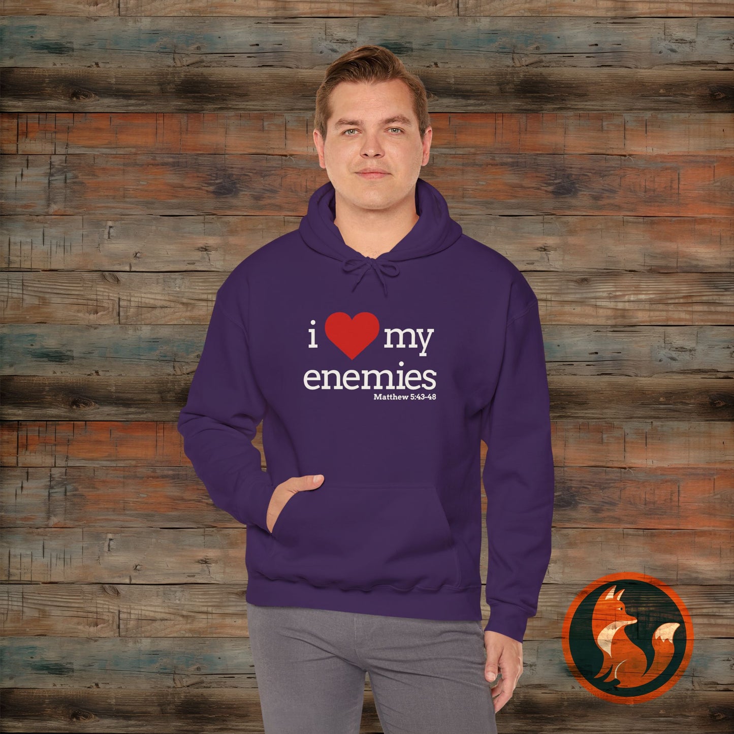 I love My Enemies Hoodie - Unisex Heavy Blend Sweatshirt, Christian Apparel, Gift for Faith Lovers, Inspirational Clothing, Cozy [...]