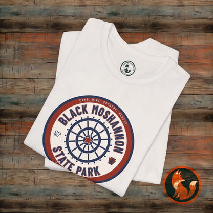 Black Moshannon State Park Tee, Unisex Nature Shirt, Outdoor Adventure Top, Camping Gift, Summer Travel Apparel