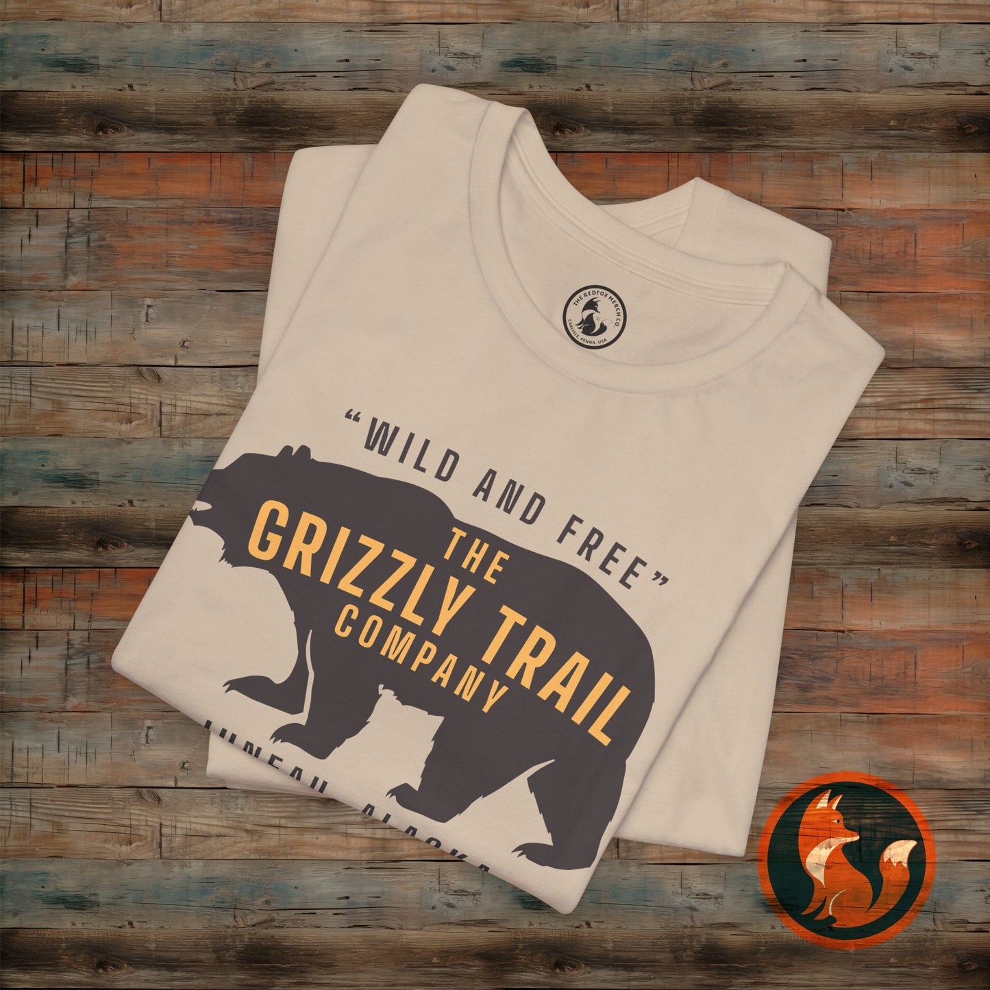 Wild and Free Grizzly Bear T-Shirt, Outdoor Apparel, Adventure Tee, Nature Lover Gift, Unisex Eco-Friendly Shirt