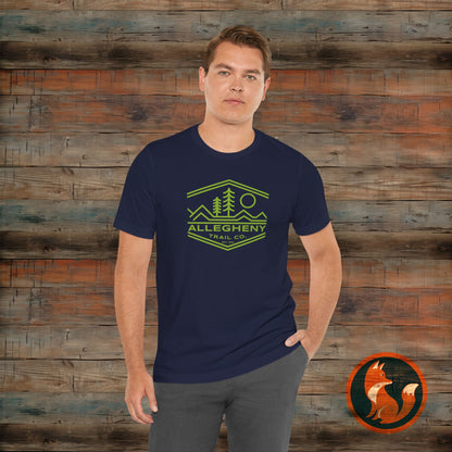Nature-Inspired Unisex Tee with Allegheny Trail Design, Outdoor Adventure Shirt, Eco-Friendly Apparel, Hiking Gift, Travel T-Shirt
