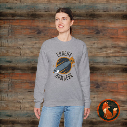 Eugene Bombers Crewneck Sweatshirt - Cozy, Unisex, Sports Apparel, Ideal for Team Spirit, Casual Wear, Gifts for Fans