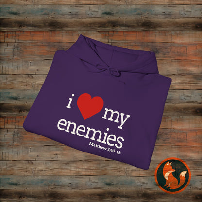 I love My Enemies Hoodie - Unisex Heavy Blend Sweatshirt, Christian Apparel, Gift for Faith Lovers, Inspirational Clothing, Cozy [...]