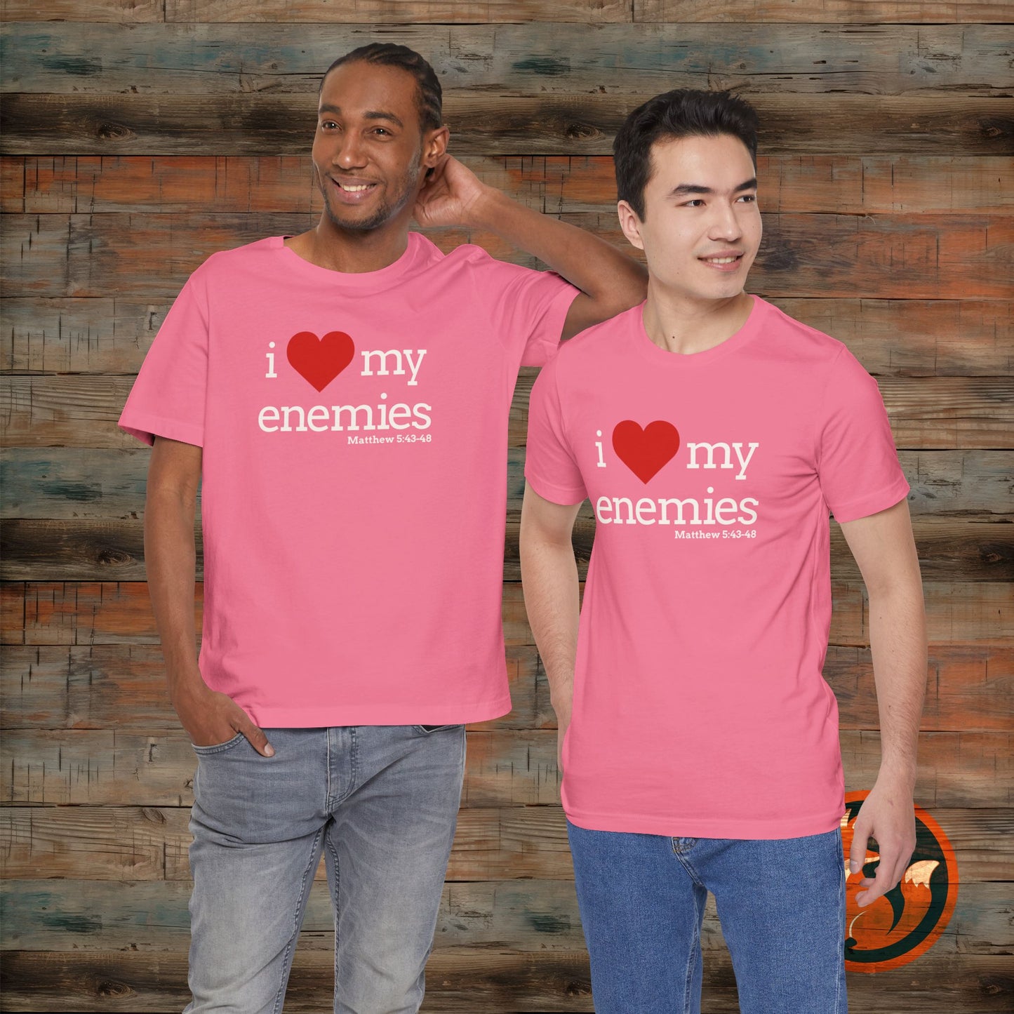 Unisex I Love My Enemies Tee, Inspirational Christian Shirt, Faith Apparel, Religious Gift, Everyday Casual Wear
