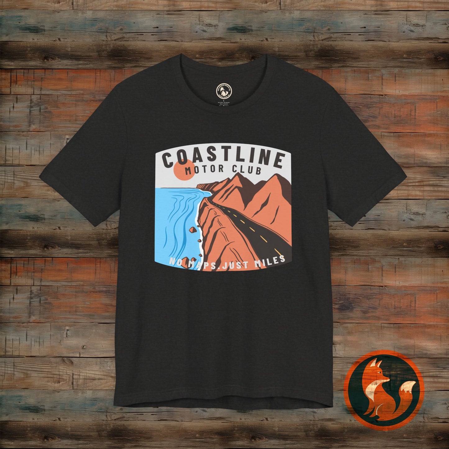 Coastline Motor Club Tee, Vintage Travel Shirt, Summer Vacation Apparel, Road Trip T-shirt, Adventure Gift Idea