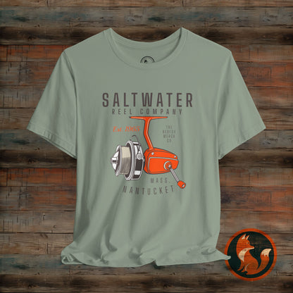 Saltwater Fishing Tee, Vintage Style Shirt, Angler Gift, Beachwear, Casual Outdoor Top, Summer Fishing Apparel