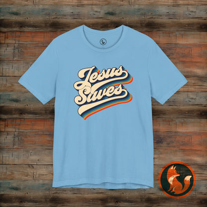 Stylish Jesus Saves Tee, Faith-Based Tee, Unisex Graphic Shirt, Everyday Comfort, Perfect Gift for Believers