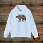 Cozy Adventure Hoodie, Grizzly Bear Print Sweatshirt, Wild and Free Apparel, Nature Lover Gift, Alaskan Style Clothing