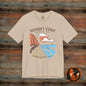 Sunset Cove Graphic Tee, Unisex Beach Shirt, Casual Summer Wear, Gift for Ocean Lovers, Vacation Apparel, Retro Beach Vibes