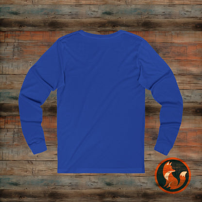 Unisex Jersey Long Sleeve Tee - "Never Stop Exploring" Adventure Shirt, Hiking Apparel, Travel Gift, Outdoor Clothing, Nature Lover Tee