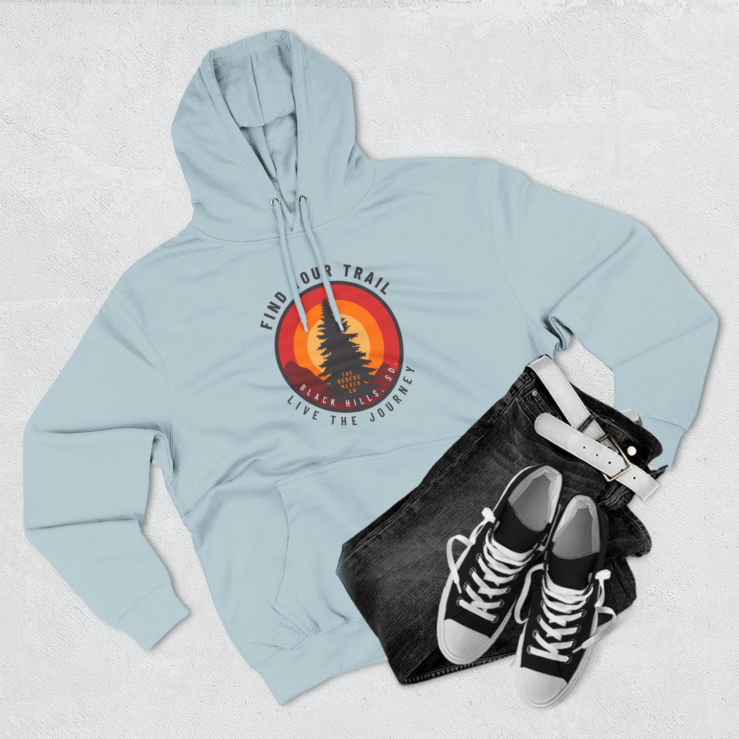 Adventure-Inspired Fleece Hoodie with Retro Design, Cozy Layer for Nature Lovers, Perfect for Hiking, Camping, Travel, Gifts