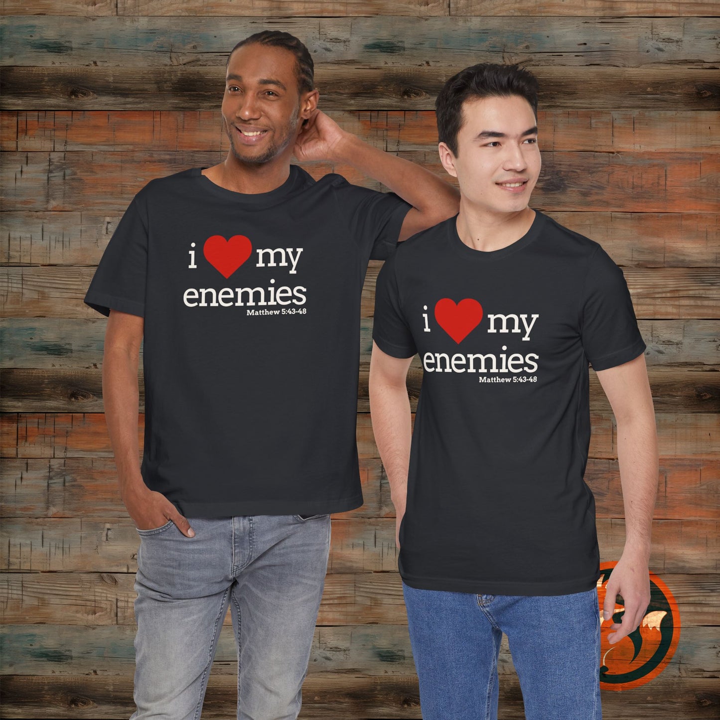 Unisex I Love My Enemies Tee, Inspirational Christian Shirt, Faith Apparel, Religious Gift, Everyday Casual Wear