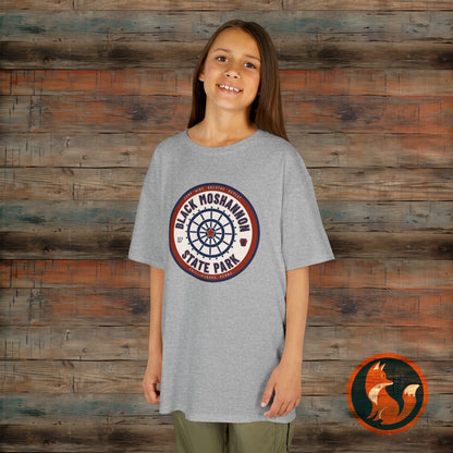 Black Moshannon State Park Kids Tee, Outdoor Adventure Kids Shirt, Nature Lover Gift, Campsite T-Shirt, Summer Family Trip Apparel, Youth Outdoor Clothing