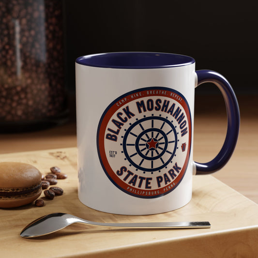 Accent Coffee Mug with Black Moshannion State Park Design - Perfect for Nature Lovers, Hiking Gifts, Outdoor Adventures, Unique Coffee [...]