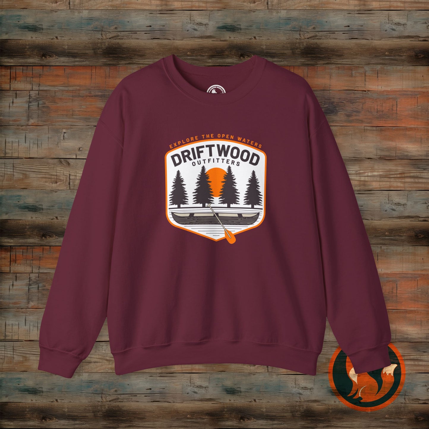 Driftwood Outfitters Crewneck Sweatshirt - Cozy Unisex Pullover for Outdoor Lovers, Perfect for Camping, Hiking, or Casual Wear, [...]
