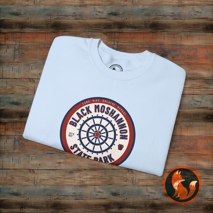 Unisex Heavy Blend™ Crewneck Sweatshirt - Vintage Black Moshanon State Park Design, Outdoor Adventure Wear, Perfect Gift for Nature [...]