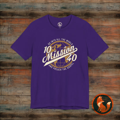 Inspirational Mission Tee, Faith-Based Shirt, Unisex Graphic T-Shirt, Christian Apparel, Gift for Believers, Church Events