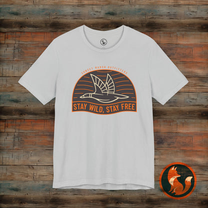 Stay Wild Unisex Short Sleeve Tee, Adventure Shirt, Nature Tee, Outdoorsy Apparel, Gift for Nature Lovers