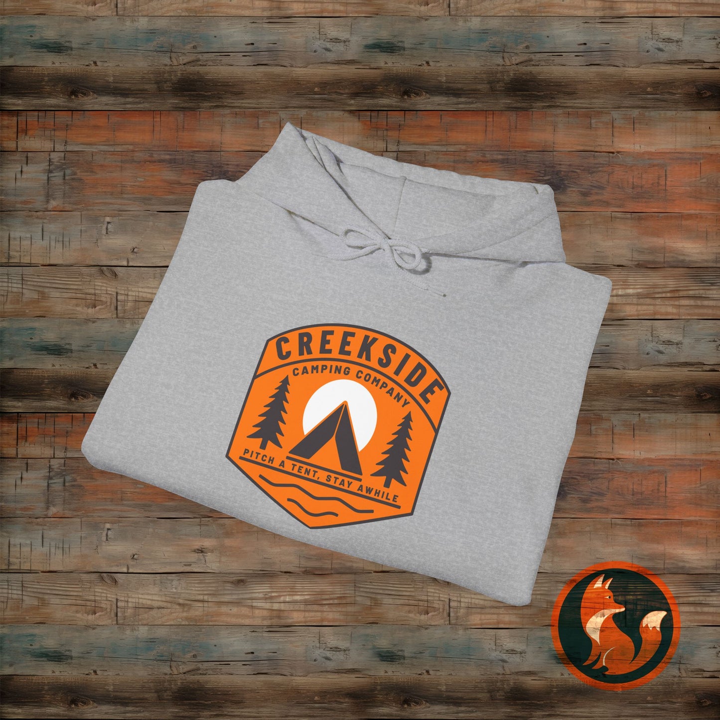 Creekside Retreat Unisex Hoodie, Camping Sweatshirt, Outdoor Adventure Apparel, Cozy Gift for Nature Lovers, Hiking Hooded Sweatshirt