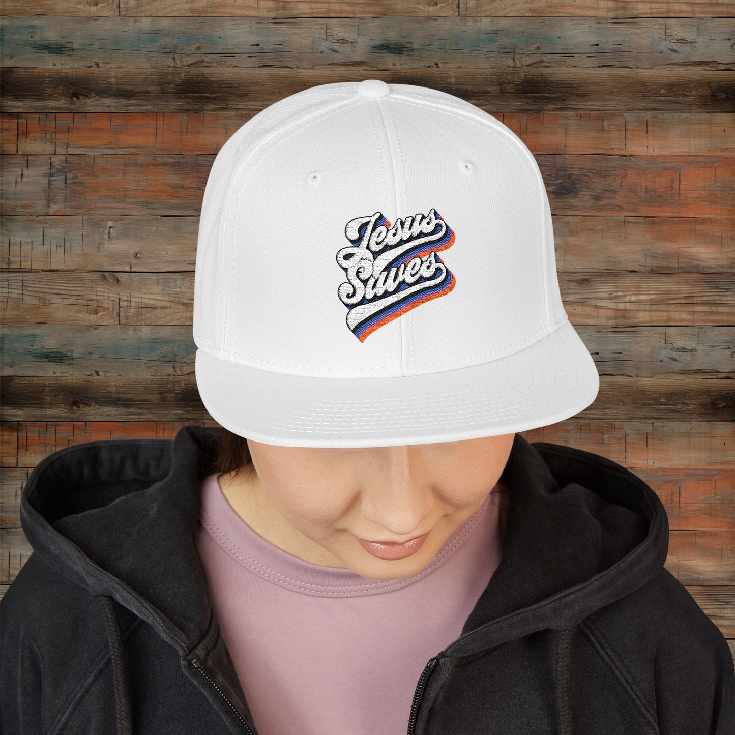 Jesus Saves Embroidered Snapback Cap - Trendy Casual Headwear for All Occasions, Gift for Him and Her, Streetwear, Summer Style, Custom Hats
