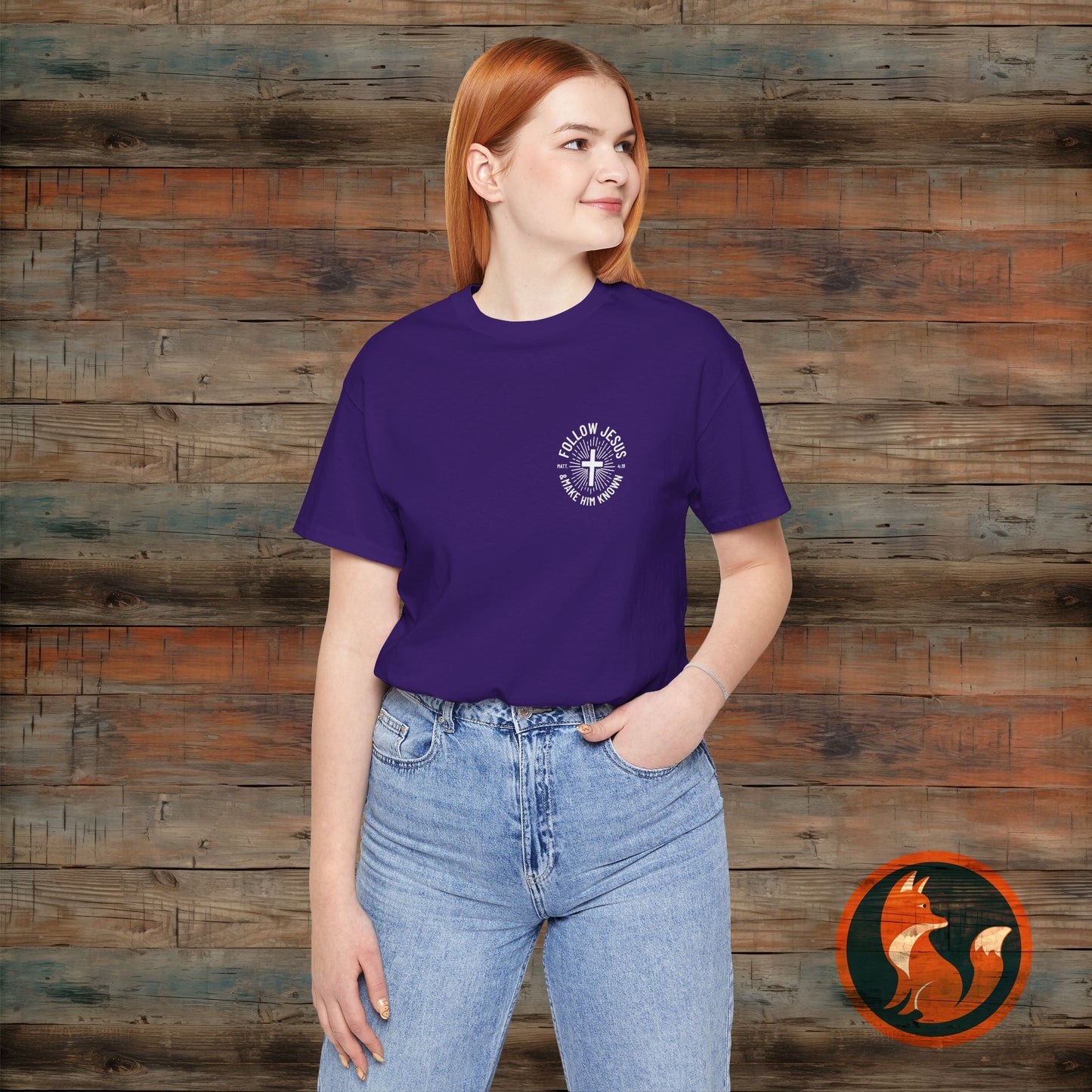 Faith-Inspired Unisex Tee - Follow Jesus Design, Christian Apparel, Inspirational Shirt, Gift for Believers, Religious Tee