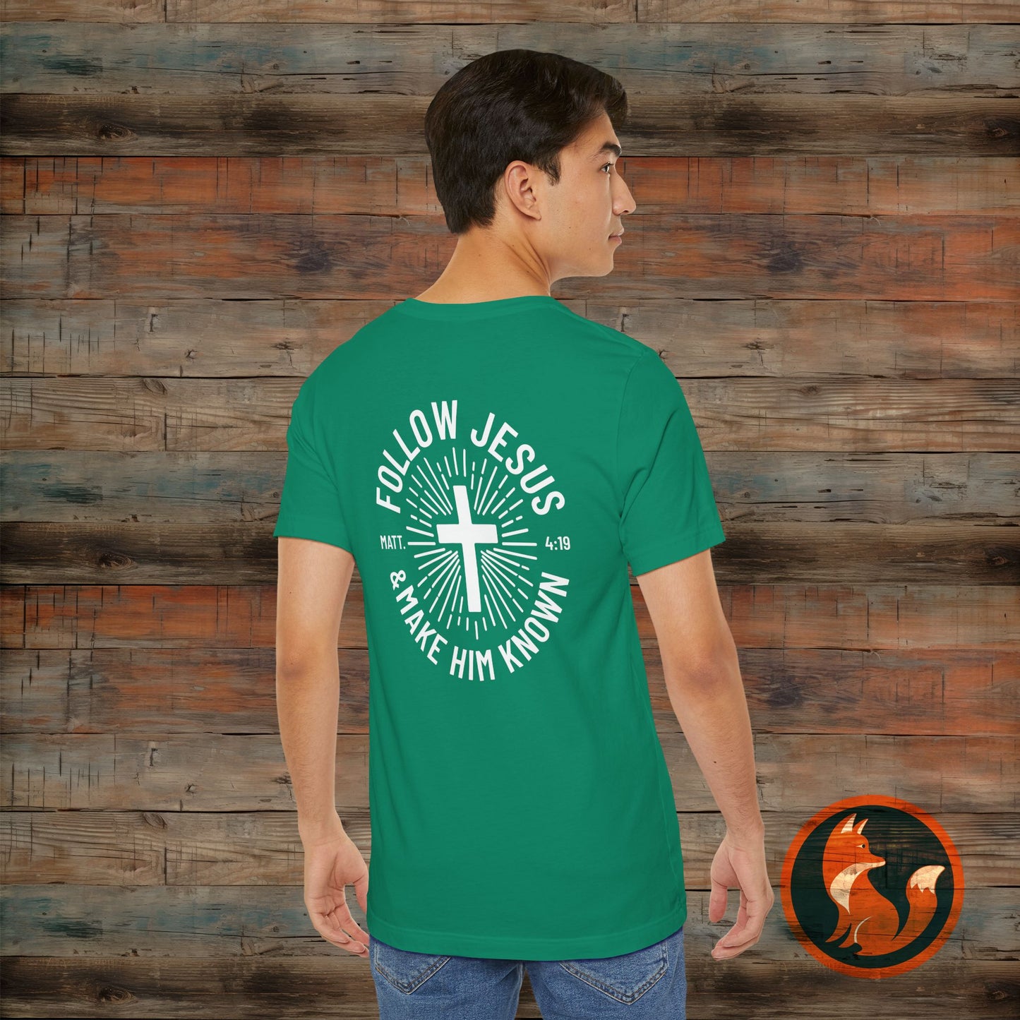 Faith-Inspired Unisex Tee - Follow Jesus Design, Christian Apparel, Inspirational Shirt, Gift for Believers, Religious Tee
