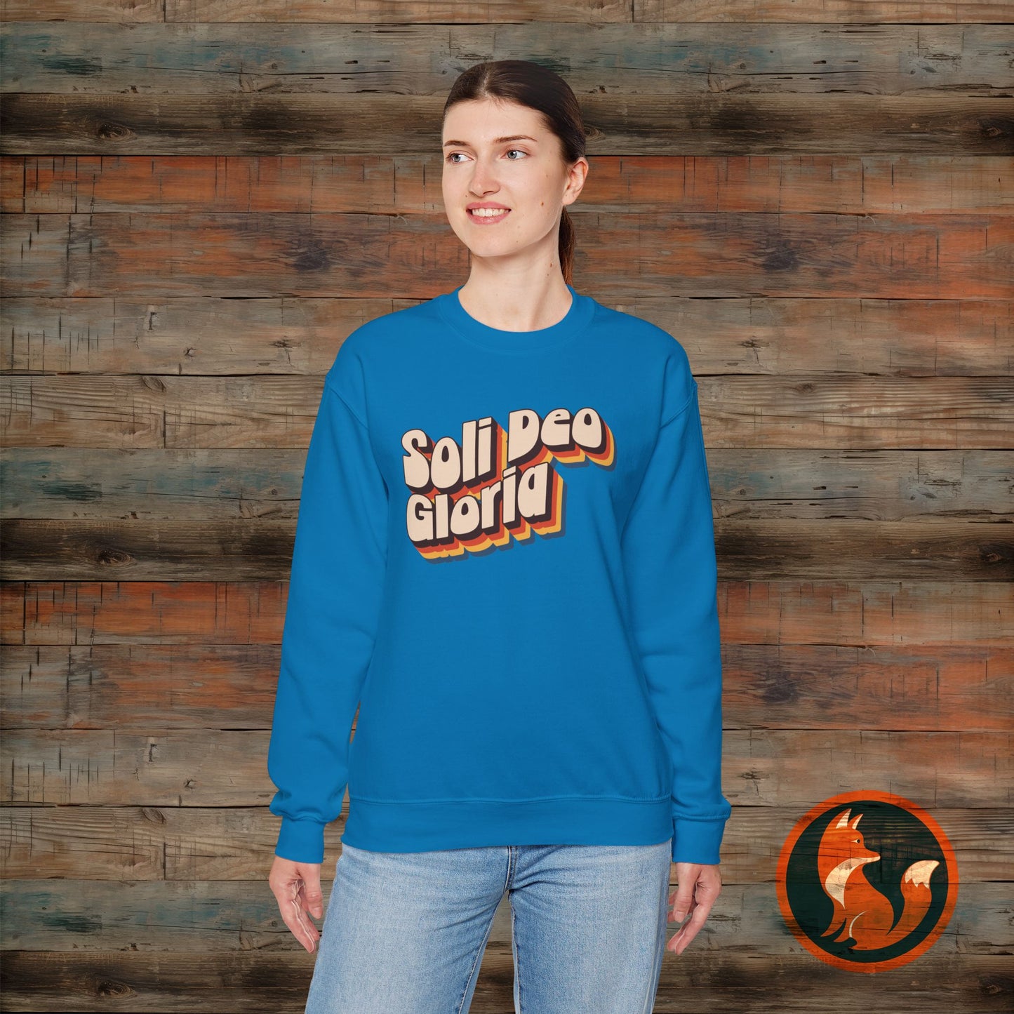 Soli Deo Gloria Crewneck Sweatshirt, Unisex Sweatshirt, Religious Sweatshirt, Vintage Style Sweatshirt, Comfortable Casual Wear