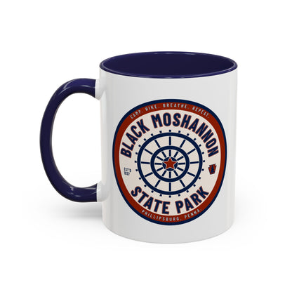 Accent Coffee Mug with Black Moshannion State Park Design - Perfect for Nature Lovers, Hiking Gifts, Outdoor Adventures, Unique Coffee [...]