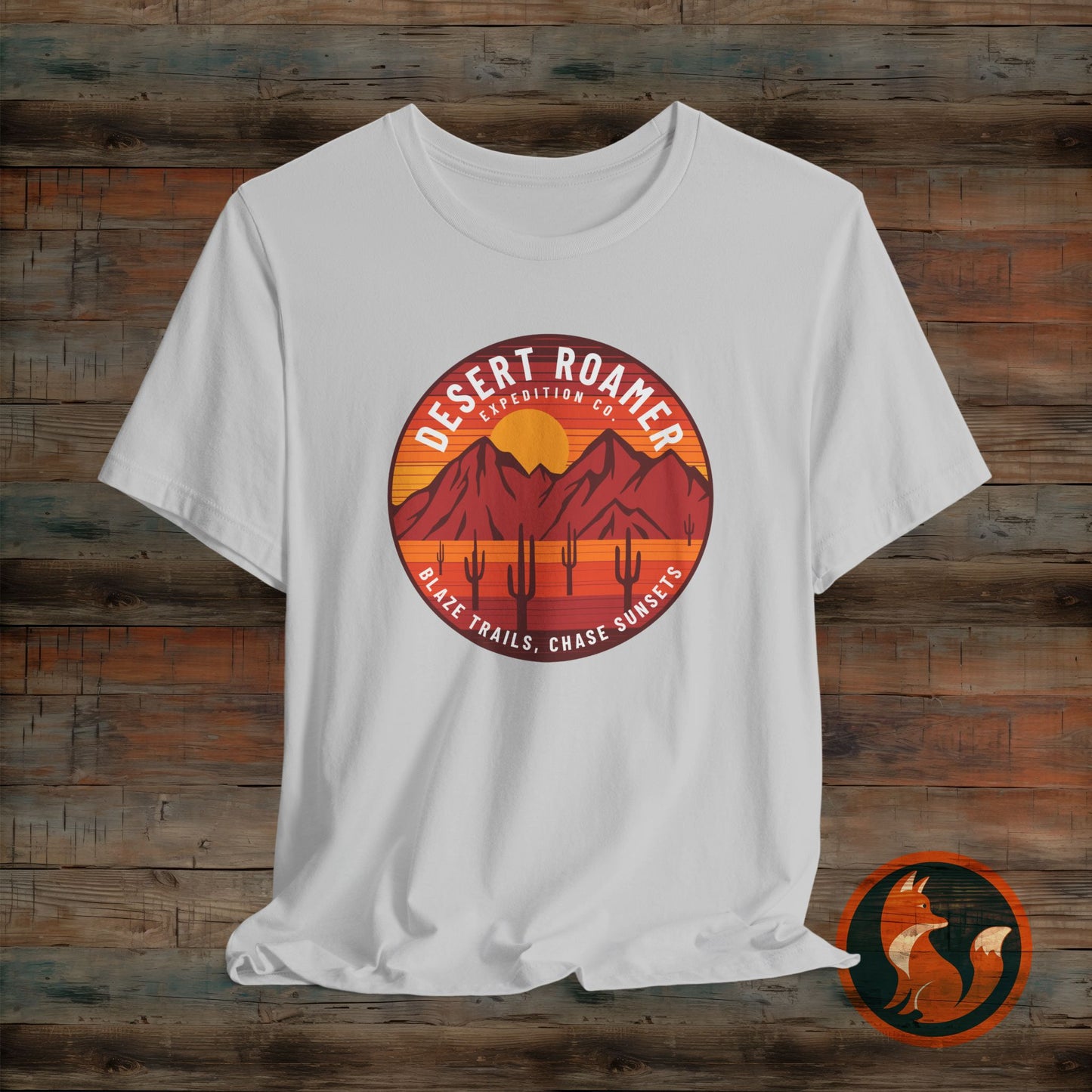 Desert Roamer Tee - Unisex Jersey Short Sleeve Shirt, Hiking Gift, Adventure Apparel, Travel T-Shirt, Outdoorsy Style